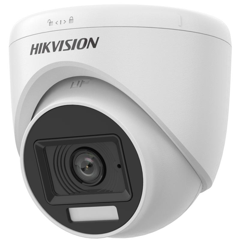 2MP Smart Hybrid Light Audio Fixed Turret Camera - DS-2CE76D0T-LPFS(2.8mm)