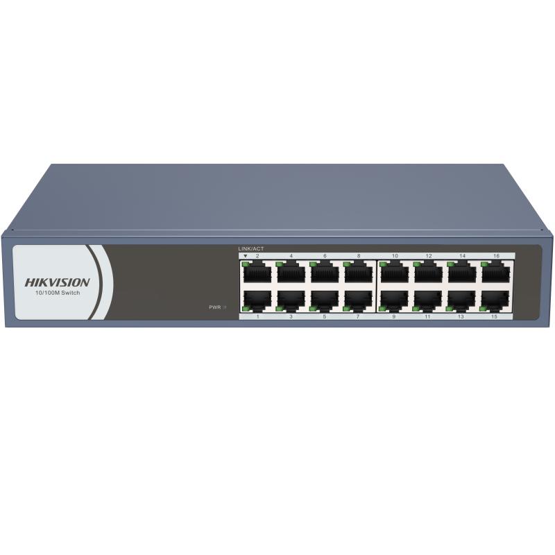 Hikvision DS-3E0116R-O 16-Port Fast Ethernet Switch - DS-3EO116R-O(16 PORT NETWORK SWITCH)