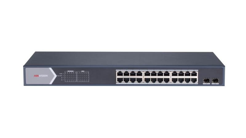 24-Port Gigabit Unmanaged PoE Switch - DS-3E0526P-EM(24PORT)